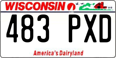 WI license plate 483PXD