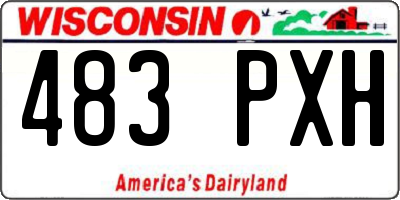 WI license plate 483PXH