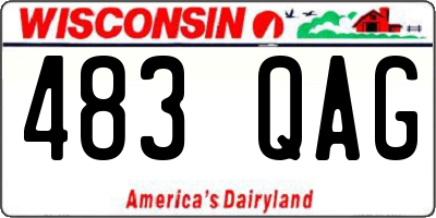 WI license plate 483QAG