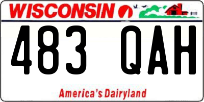 WI license plate 483QAH