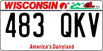 WI license plate 483QKV