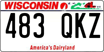 WI license plate 483QKZ