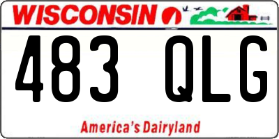 WI license plate 483QLG