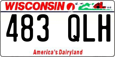 WI license plate 483QLH