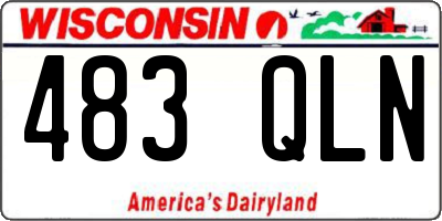WI license plate 483QLN