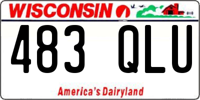 WI license plate 483QLU
