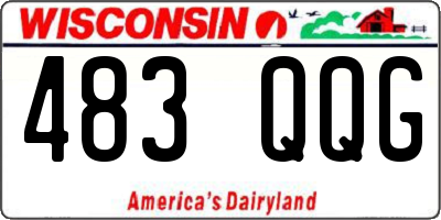 WI license plate 483QQG