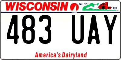 WI license plate 483UAY