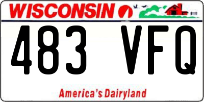 WI license plate 483VFQ