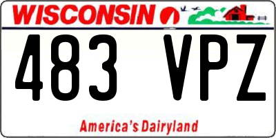 WI license plate 483VPZ