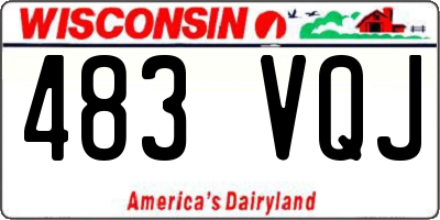 WI license plate 483VQJ