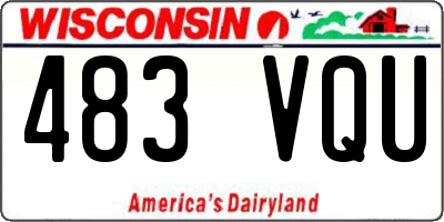 WI license plate 483VQU