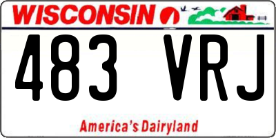 WI license plate 483VRJ