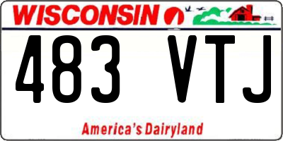 WI license plate 483VTJ