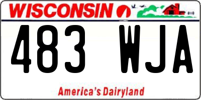 WI license plate 483WJA