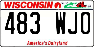 WI license plate 483WJO