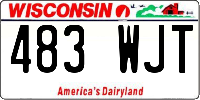 WI license plate 483WJT