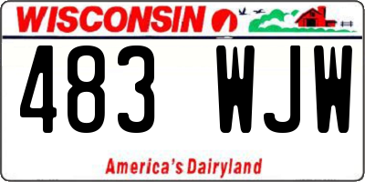 WI license plate 483WJW