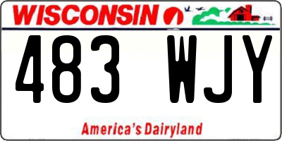 WI license plate 483WJY