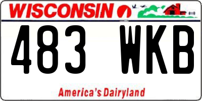 WI license plate 483WKB