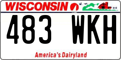 WI license plate 483WKH