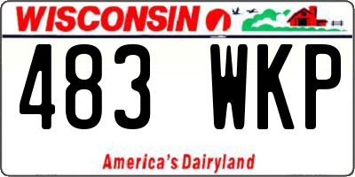 WI license plate 483WKP