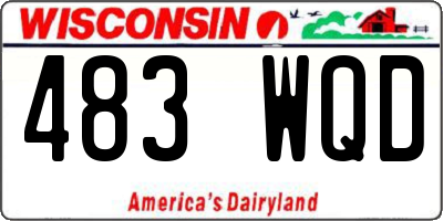WI license plate 483WQD