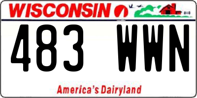 WI license plate 483WWN