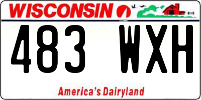 WI license plate 483WXH