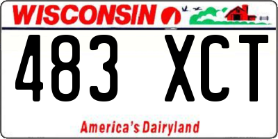 WI license plate 483XCT