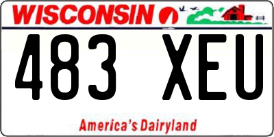 WI license plate 483XEU