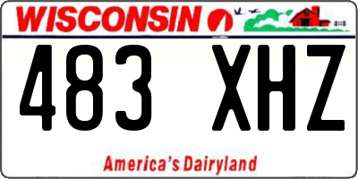WI license plate 483XHZ