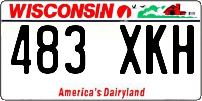 WI license plate 483XKH