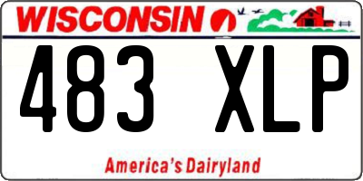 WI license plate 483XLP