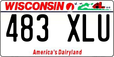 WI license plate 483XLU
