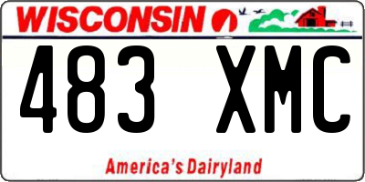 WI license plate 483XMC