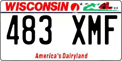 WI license plate 483XMF