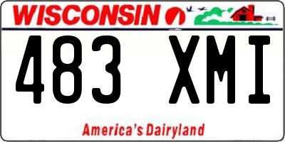 WI license plate 483XMI