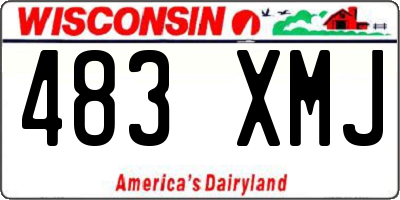 WI license plate 483XMJ