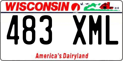 WI license plate 483XML