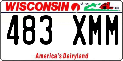 WI license plate 483XMM