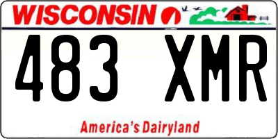 WI license plate 483XMR