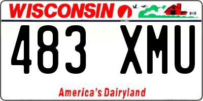 WI license plate 483XMU