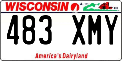 WI license plate 483XMY