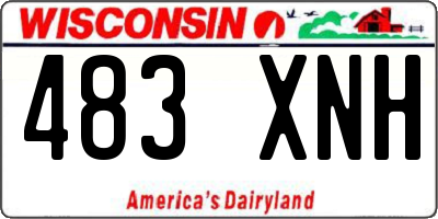 WI license plate 483XNH