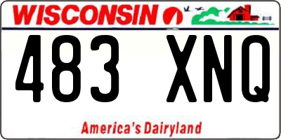 WI license plate 483XNQ