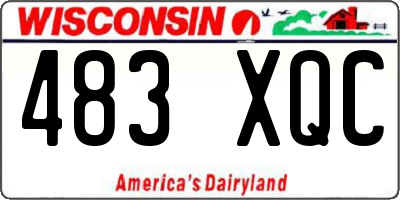WI license plate 483XQC