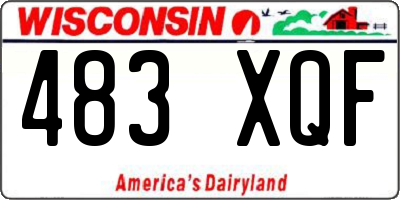 WI license plate 483XQF