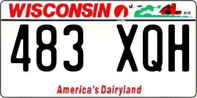 WI license plate 483XQH