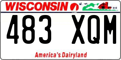 WI license plate 483XQM
